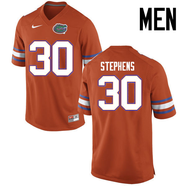 Men Florida Gators #30 Garrett Stephens College Football Jerseys Sale-Orange - Click Image to Close